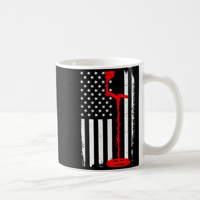 Funny Metal Detecting Design For Men Women Metal D Coffee Mug (Right)