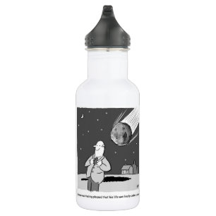 Funny Meteor Hitting Earth Disaster Stainless Steel Water Bottle