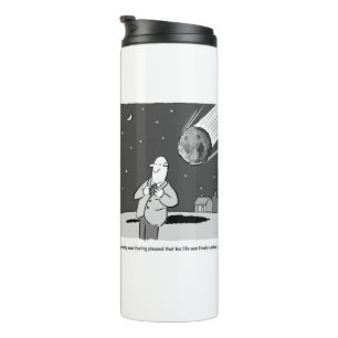 Funny Meteor Hitting Earth Disaster Thermal Tumbler