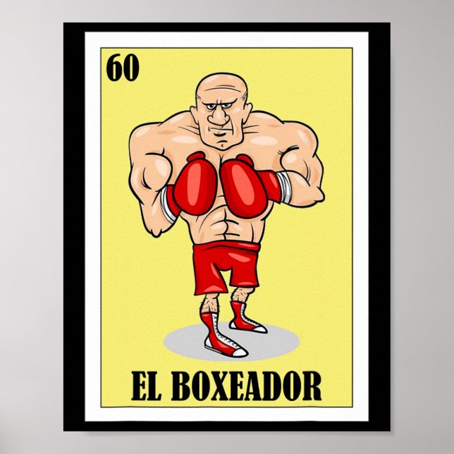 Funny Mexican Boxing Design - El Boxeador 1  Poster (Front)
