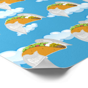 Funny Mexican Food Taco Lover Food Humor Emojis Poster
