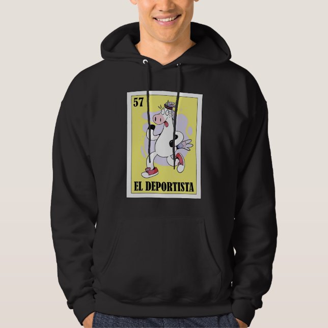 Funny Mexican for Athletes  El Deportista Hoodie (Front)