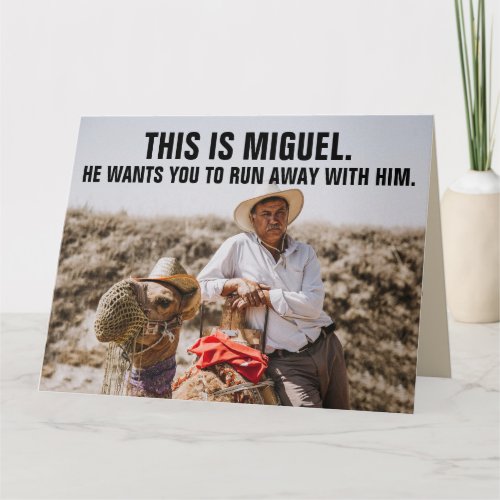 FUNNY MEXICAN GUY GIANT BIRTHDAY GREETING CARD