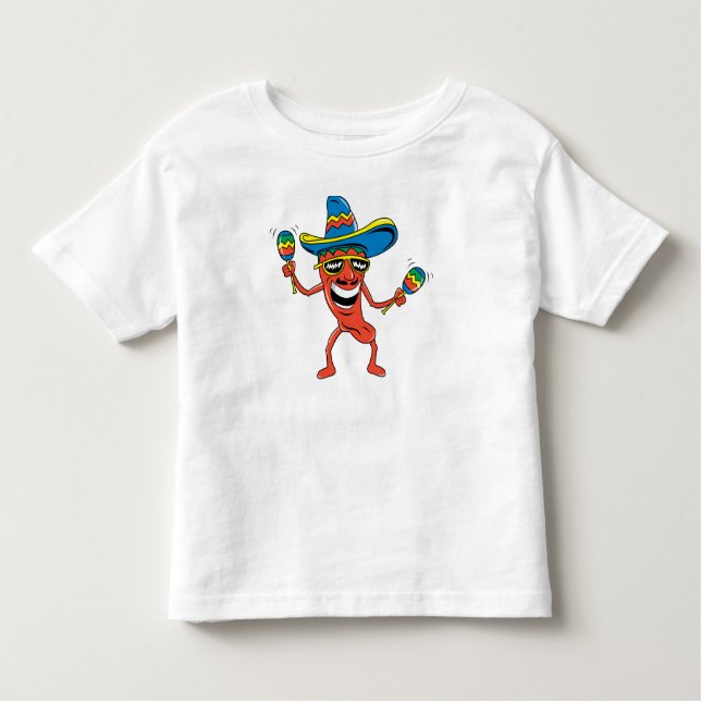 Funny Mexican Kids Toddler T-shirt (Front)
