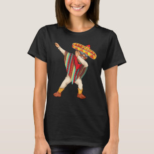 Funny Mexican Poncho Gift Men Women Cool Dabbing M T-Shirt