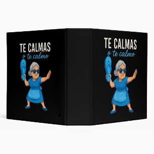Funny Mexican Spanish Grandma 3 Ring Binder