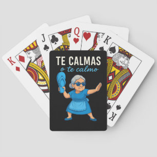 Funny Mexican Spanish Grandma Poker Cards