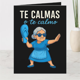 Funny Mexican Spanish Grandma Thank You Card