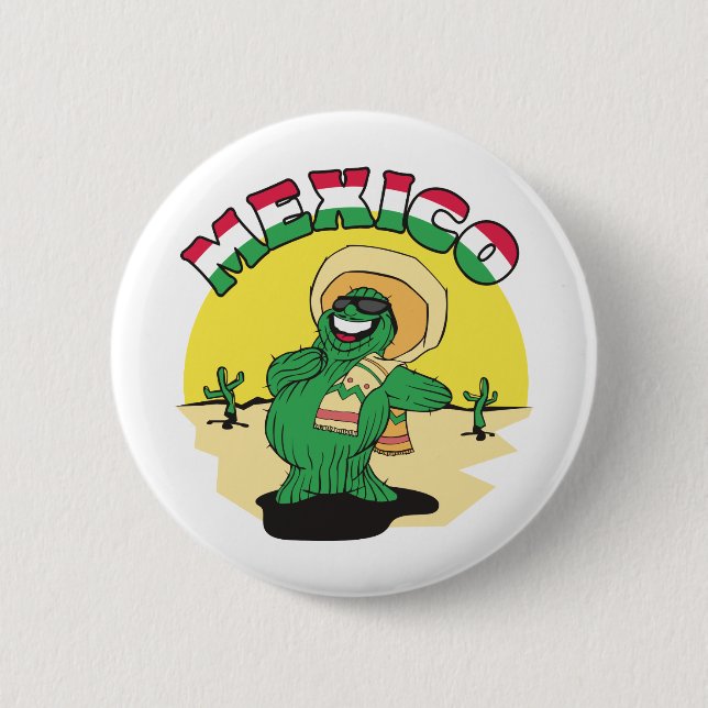 Funny Mexico Button (Front)