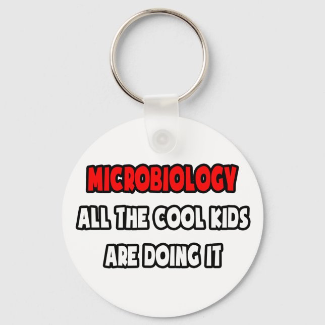 Funny Microbiologist Shirts and Gifts Keychain (Front)