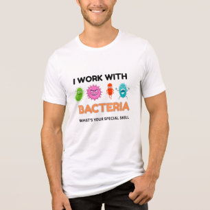 Funny Microbiology T-Shirt – 'I Play With Bacteria Tri-Blend Shirt