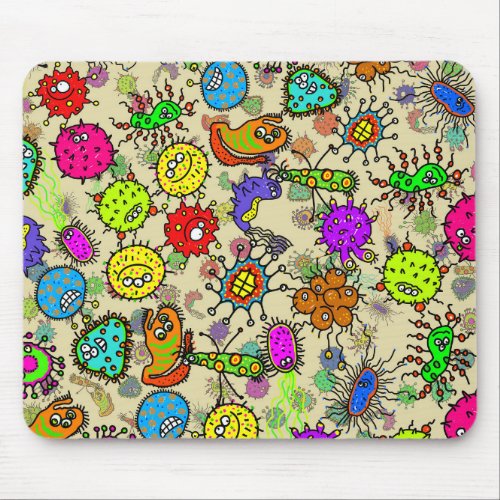 Funny Microscopic Laboratory Organisms Mouse Pad