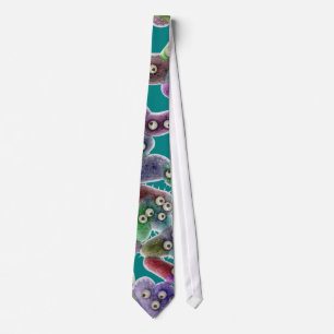 Funny Microscopic Unicellular Organism - Abstract Tie