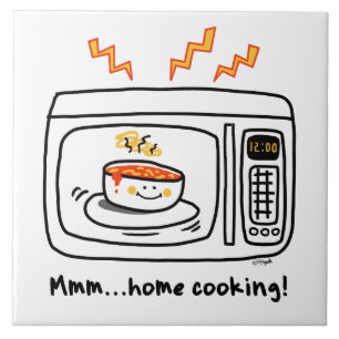 Funny Microwave Home Cooking Tile