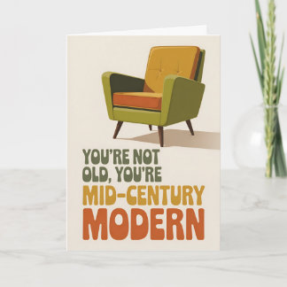 Funny Mid-Century Modern Birthday Card