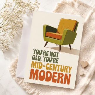 Funny Mid-Century Modern Birthday Card
