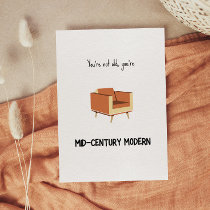 Funny Mid-Century Modern Birthday Card