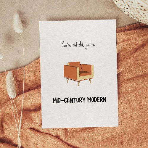 Funny Mid_Century Modern Birthday Card
