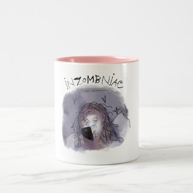 Funny Midlife Insomnia Zombie Mug (Center)