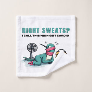 Funny Midnight Cardio Wash Cloth