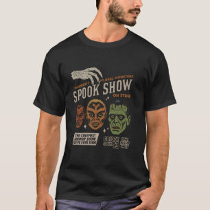 Funny Midnight Spook Show Monsters Frankenstein Ha T-Shirt