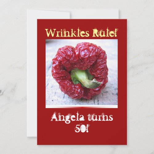 Funny Milestone Birthday Personalized Invite