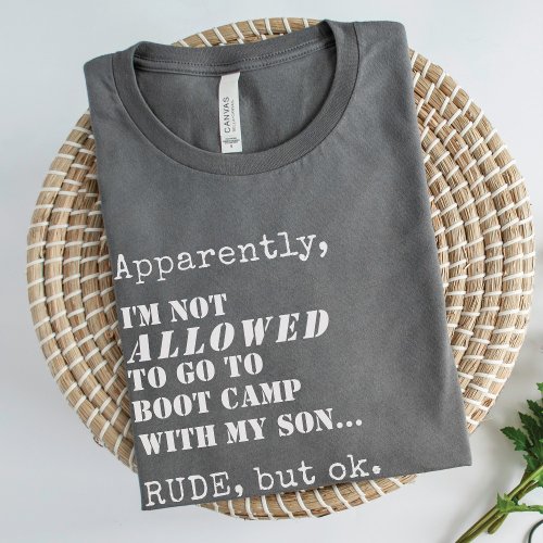 Funny Military Mom Boot Camp Going Away Party Gift T_Shirt
