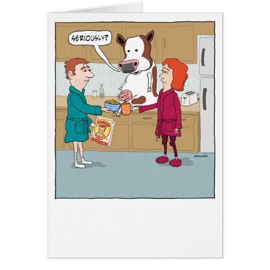 Funny Milking the Cow Happy Anniversary Card | Zazzle.com