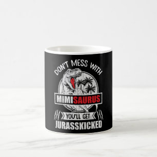 Funny Mimi Gift Dinosaur Grandma Humor Grandmother Coffee Mug
