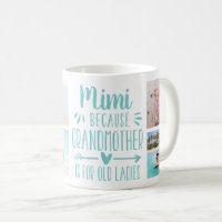 Funny Mimi Grandchildren Names & Photo Collage Coffee Mug