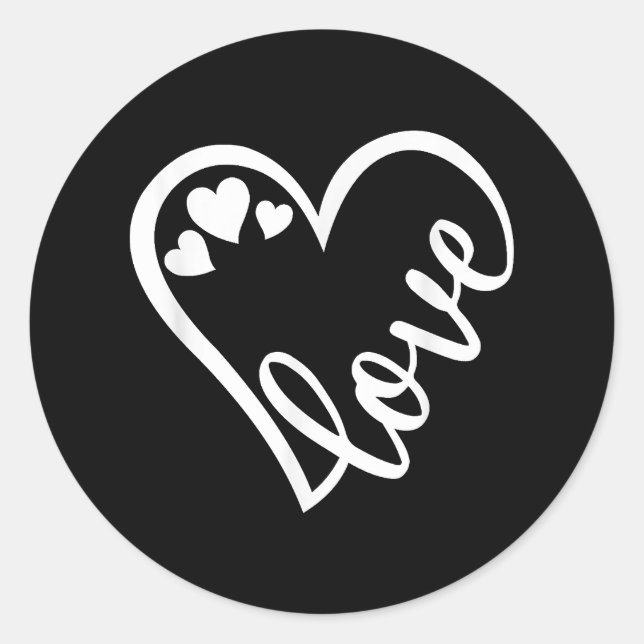 Funny Mimi Heart for Grandma Mother Day Women 40 Classic Round Sticker (Front)