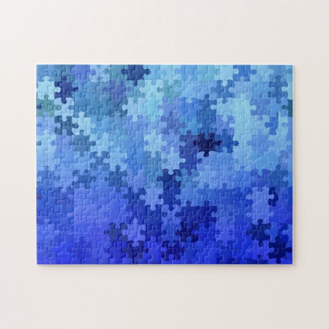 Funny Mind Teaser Puzzle of a Puzzle / Blue (Horizontal)