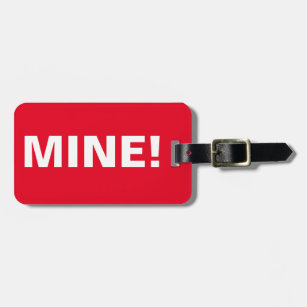 Funny MIne! Attention Travel Luggage Luggage Tag