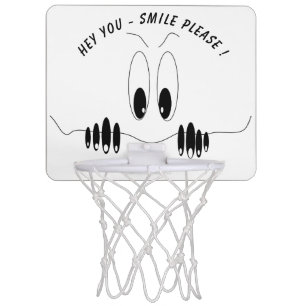 Funny Mini Basketball Hoop Curiosity Eyes - Smile