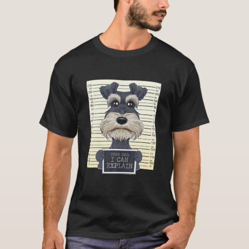 Funny Miniature Schnauzer Dad I Miniature Schnauze T_Shirt