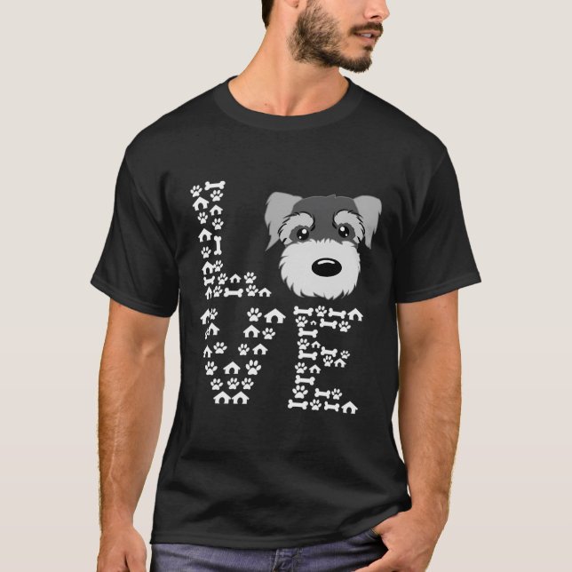 Funny Miniature Schnauzer Hoodie Miniature Schnauz T-Shirt (Front)