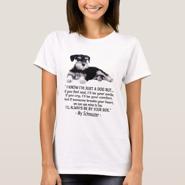 Funny Miniature Schnauzer T-Shirt (Front)