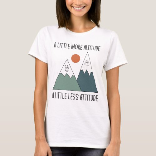 Funny Minimal Retro Mountain Outdoor Pun Dad Jokes T_Shirt