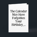 Funny Minimalist Leap Day Birthday Card<br><div class="desc">Funny Minimalist Leap Day Birthday Card. Add your favorite birthday greeting. Enjoy!</div>