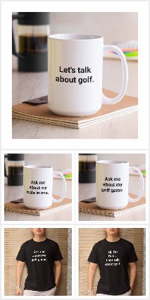 Funny Minimalist Let's Talk About Golf Gifts 
