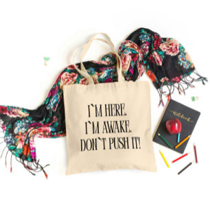 Funny Minimalist Tote Bag