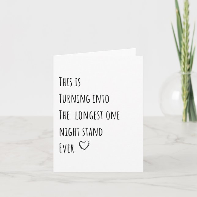 Funny Minimalist Valentines Day Card  (Front)