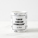 Funny misheard lyrics 80s style coffee mug<br><div class="desc">Famous misheard lyrics on this 80s style mug: I can see clearly now Lorraine is gone. Perfect gift for the Nash fan! Looking for a unique and personalized way to bring humor to your daily routine? This retro-style customizable item combines vibrant 80s-inspired aesthetics with a touch of humor, perfect for...</div>