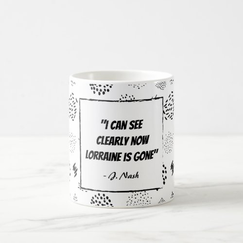 Funny misheard lyrics 80s style coffee mug