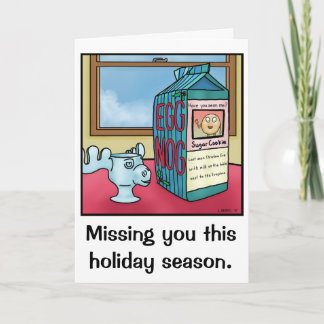 Funny Miss You Christmas Card