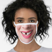 Funny Missing Tooth Face Mask (Worn Her)