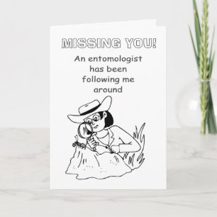 Funny missing you card