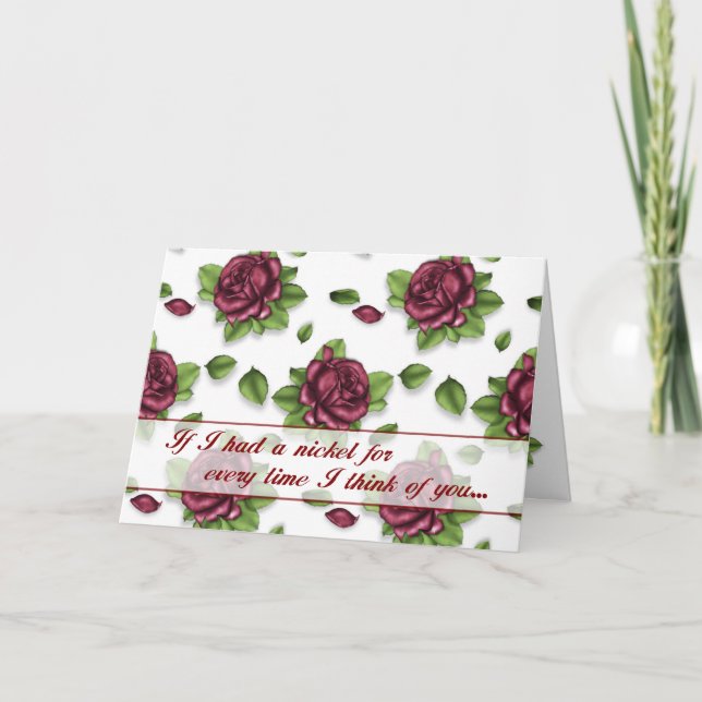 Funny Missing You Card (Front)