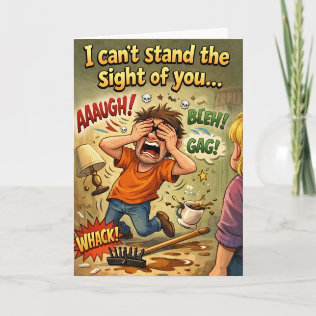 Funny missing you card (Front)