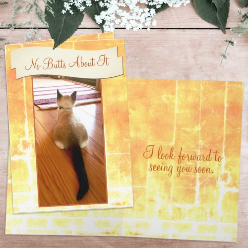 Funny Missing You Siamese Kitten Photo Placeholder Card